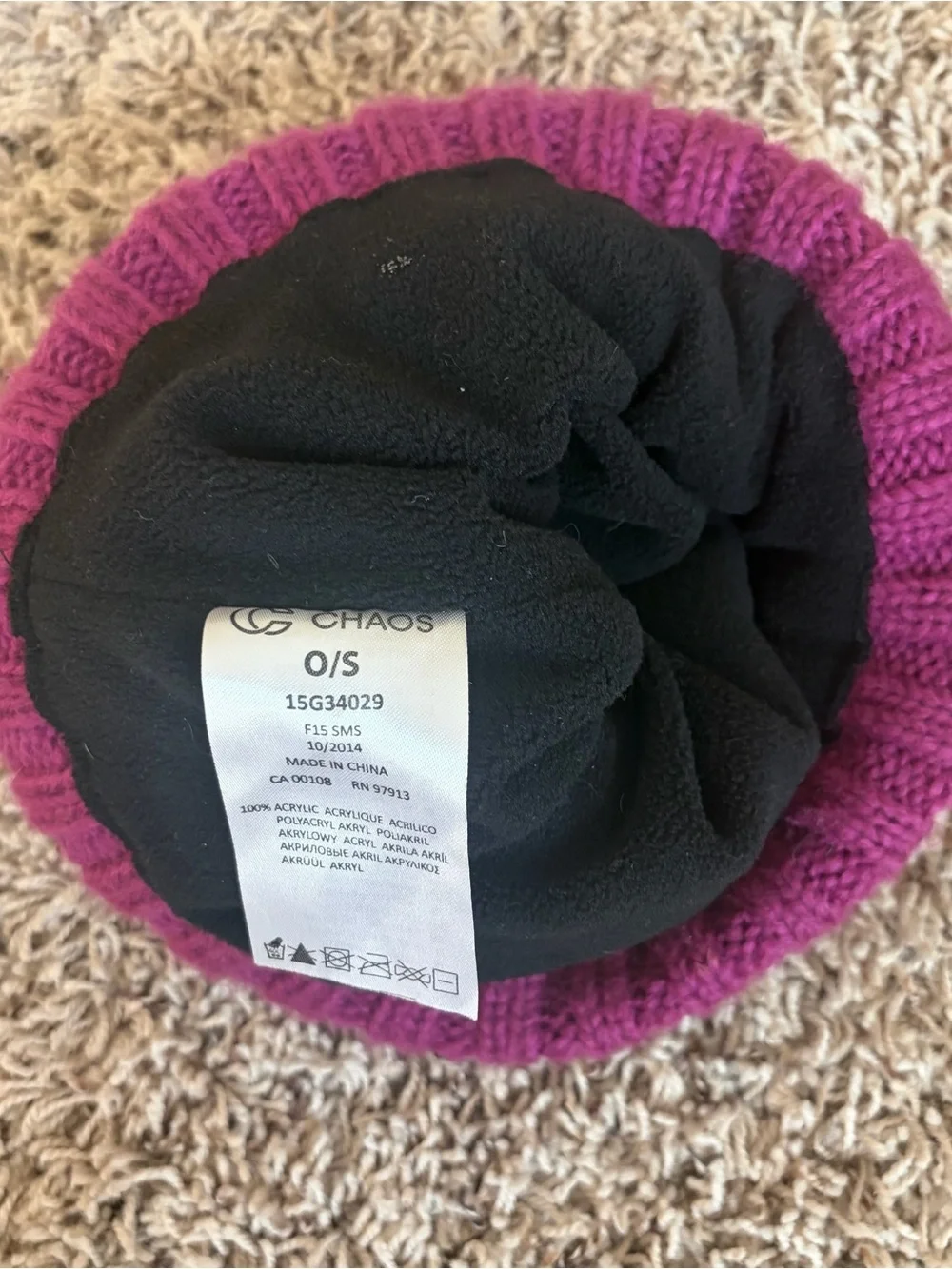 Chaco Kids Pom Beanie Duo – Purple & Blue and Red & Gray